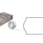 METO etiketten voor prijstang, 26 x 16 mm, wit