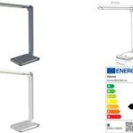 Hansa LED-tafellamp 'Lumina', met voet, metallic grijs
