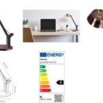 Hansa LED-tafellamp 'Glow', met voet, koper