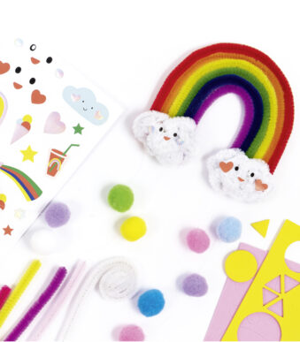 Knutselset chenilledraad regenboog, 212-delig