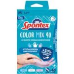 Spontex Nitril-handschoen Colormix, maat L, kleuren assorti