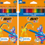 BIC KIDS kleurpotloden Evolution ecolutions, 18 in kartonnen doosje