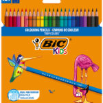 BIC KIDS kleurpotloden Tropicolors, 24 stuks in doosje
