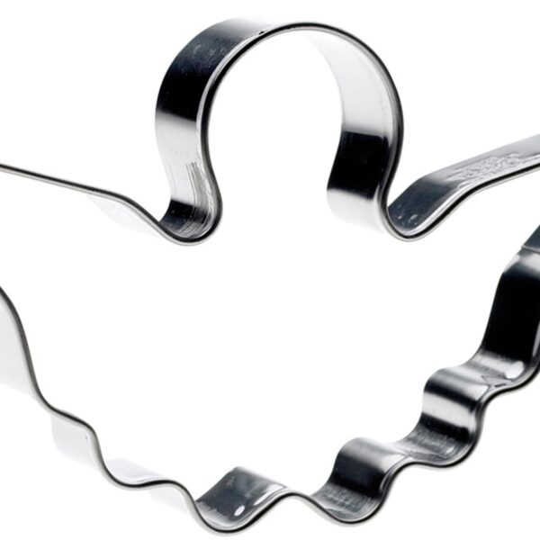 Uitsteekvormpje Engel van roestvrijstaal, hoogte 100 mm