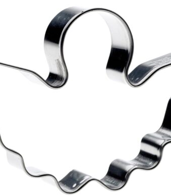 Uitsteekvormpje Engel van roestvrijstaal, hoogte 100 mm