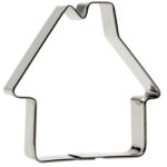 Uitsteekvorm huis, hoogte 70 mm, roestvrijstaal