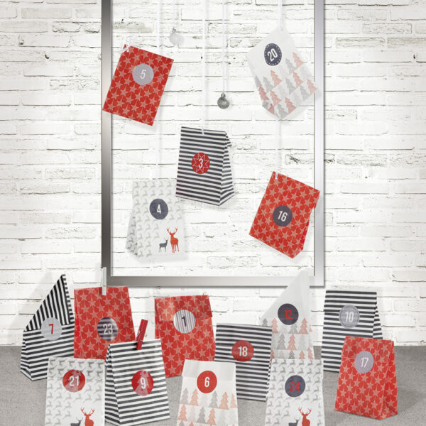Kerstkalender 24 Kalenderafdekhoezen 'STYLE'