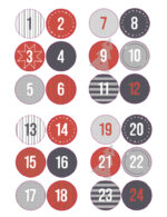 Kerstkalender 24 Kalenderafdekhoezen 'STYLE'