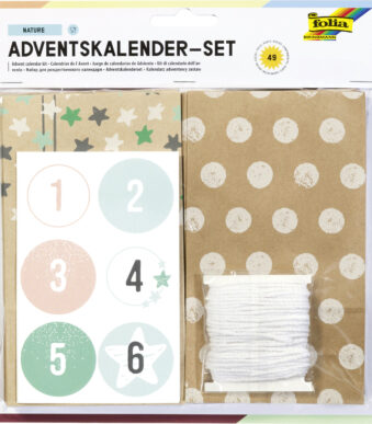 Natuurkalender met 24 zakjes