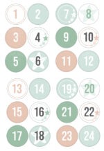 Natuurkalender met 24 zakjes