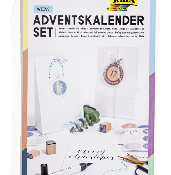Papieren zakken adventskalender, blanco
