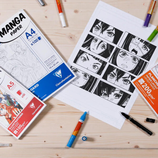 Clairefontaine schetsblok MANGA ILLUSTRATIONS, DIN A4