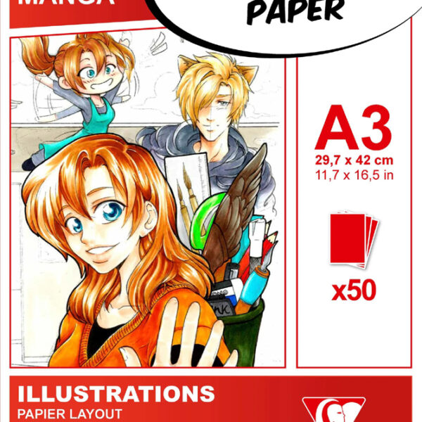 Clairefontaine schetsblok MANGA ILLUSTRATIONS, DIN A3