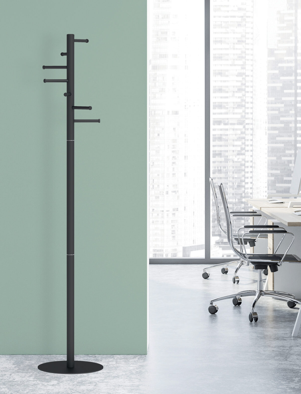 MAUL garderobestandaard MAULcaurus, hoogte: 1.770 mm, zwart