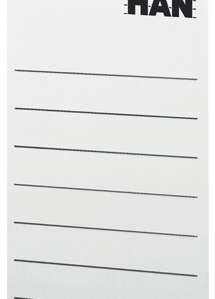 HAN tijdschriftencassette-etiket, 65 x 104 mm, grijs