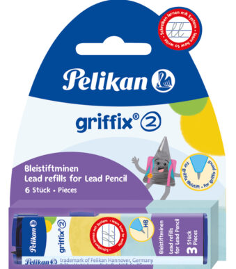 Pelikan griffix potloodstiften op kaart