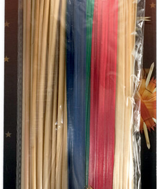 Creatieve set rijsthalmen en gouden touw, 75 stuks.