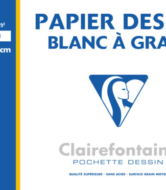 Clairefontaine Tekenblok met Gegrend Papier, 297 x 420 mm