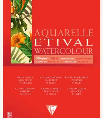 Clairefontaine kunstenaarsblok Aquarelle ETIVAL, DIN A4