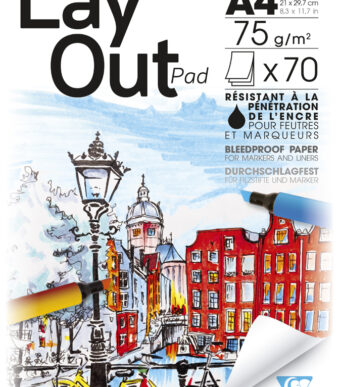 Clairefontaine Ontwerpblok, A4-formaat, blanco, 75 grams