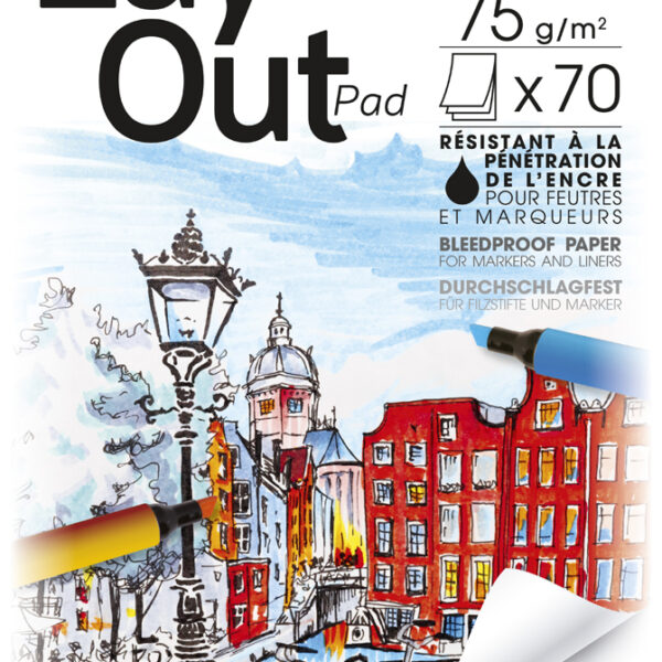 Clairefontaine Ontwerpblok, A4-formaat, blanco, 75 grams