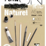 Clairefontaine tekenpapierblok PAINT'ON Naturel, DIN A5