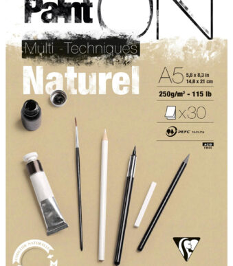 Clairefontaine tekenpapierblok PAINT'ON Naturel, DIN A5