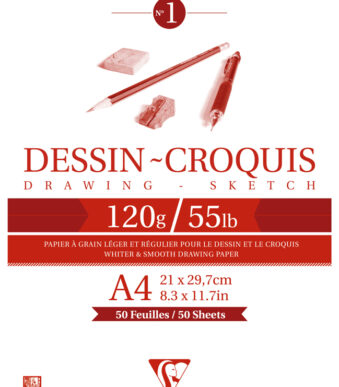 Clairefontaine schetsblok 'Tekenen - Schets', formaat A4