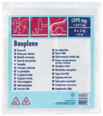 Westex bouwzeil, LDPE, 75 micron, zwart, 4 x 5 meter.