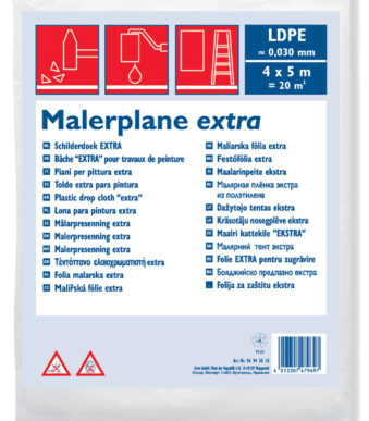 Lichtdoorlatende bouwdoek van polyethyleen, 4 x 5 meter