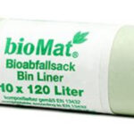 Biologisch afbreekbare vuilniszak, 120 liter, groen
