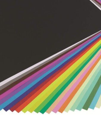 Clairefontaine gekleurd karton 'MAYA', 500 x 700 mm, zwart