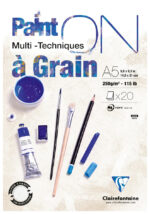 Clairefontaine tekenpapierblok PAINT'ON à Grain, DIN A5