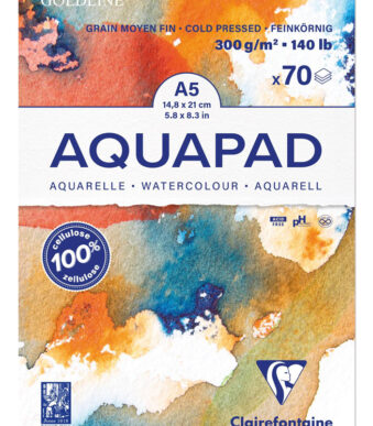 Clairefontaine aquarelblok AQUAPAD, DIN A5, 300 g/m2