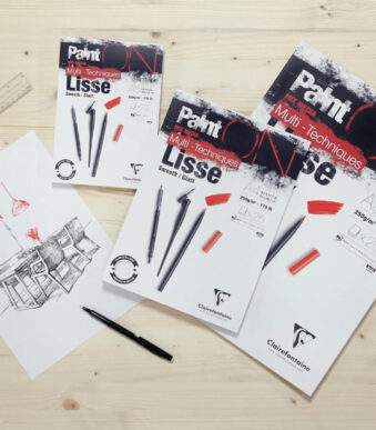 Clairefontaine tekenpapierblok PAINT'ON Lisse, DIN A5