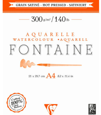 Clairefontaine aquarelblok FONTAINE, gesatineerd, DIN A4