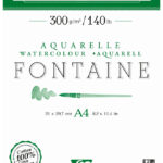 Clairefontaine aquarelblok FONTAINE, ruw, DIN A4