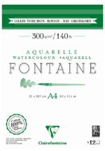 Clairefontaine aquarelblok FONTAINE, ruw, DIN A4