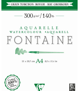 Clairefontaine aquarelblok FONTAINE, ruw, DIN A4