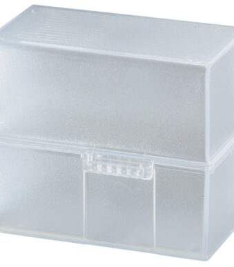 HAN kaartenbak, DIN A7 liggend, polystyrol, wit-doorschijnend, ongevuld