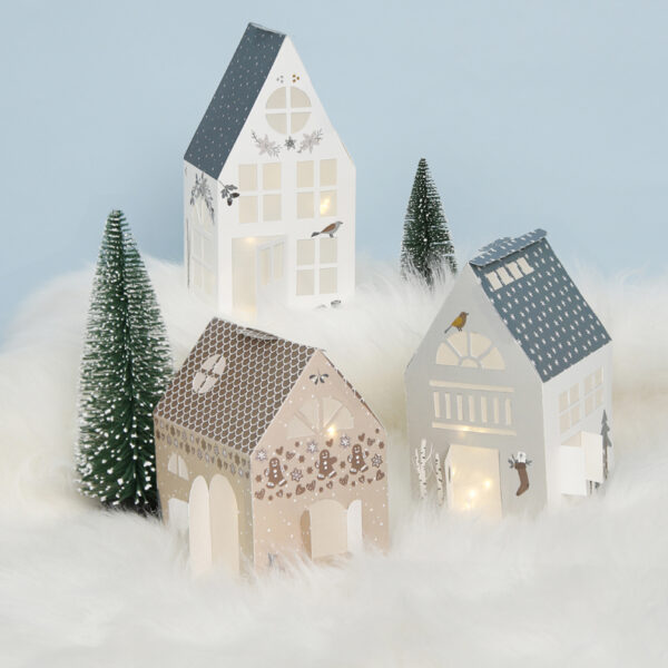 Clairefontaine Knutselset 'Huizen' voor de Kerst