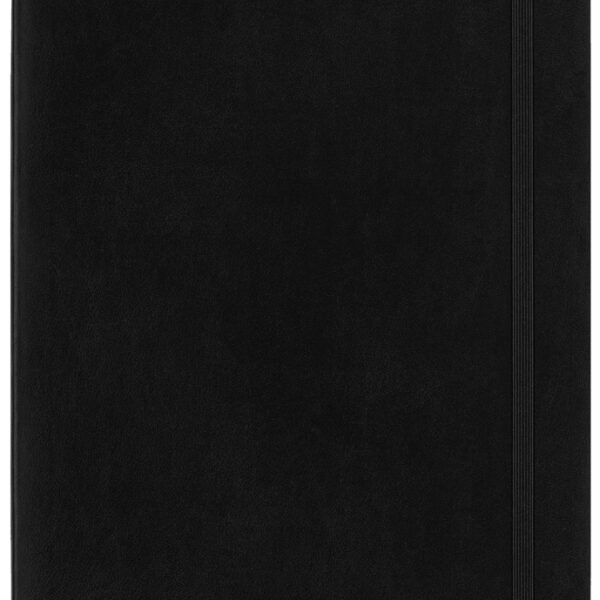 Moleskine notitieboek groot, geruite pagina's, soepele kaft, zwart