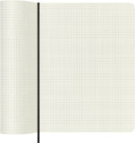 Moleskine notitieboek groot, geruite pagina's, soepele kaft, zwart