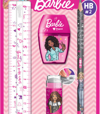 Maped schrijfset Barbie, 4-delig, op blister
