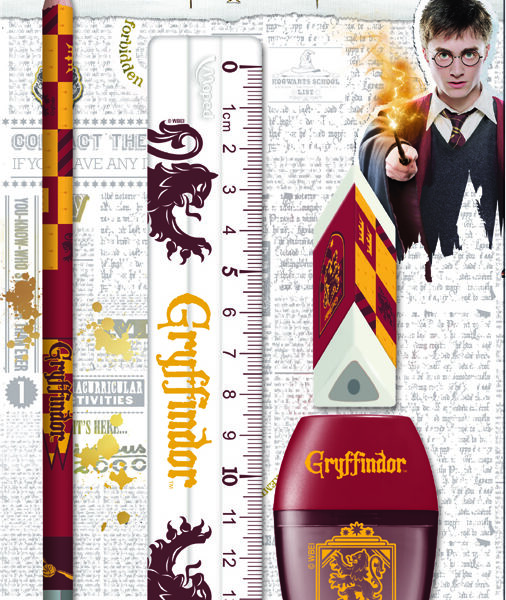 Maped schrijfset HARRY POTTER GRYFFINDOR, 4-delig