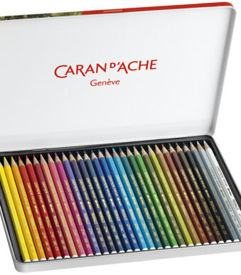 CARAN D'ACHE kleurpotloden PRISMALO aquarelle, 30 stuks in blikje