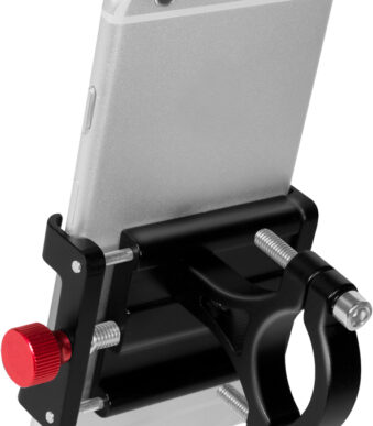 Logituuren fietshouder voor smartphone, vast, zwart/rood