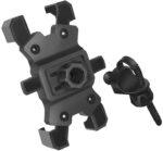 Logielinksfietshouder voor smartphone, met dubbele sluiting