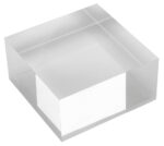 deflecto acryl blok, transparant, 75 x 75 x 50 mm