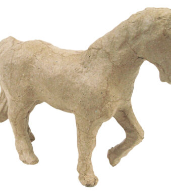 décopatch papier-maché figuur 'Paard', 110 mm
